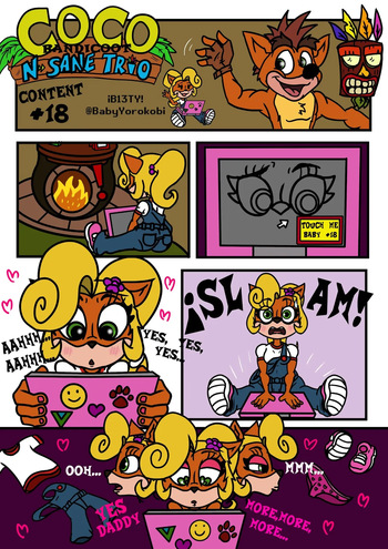 [BabyYorokobi] Coco Bandicoot in "N. Sane Trio" cover