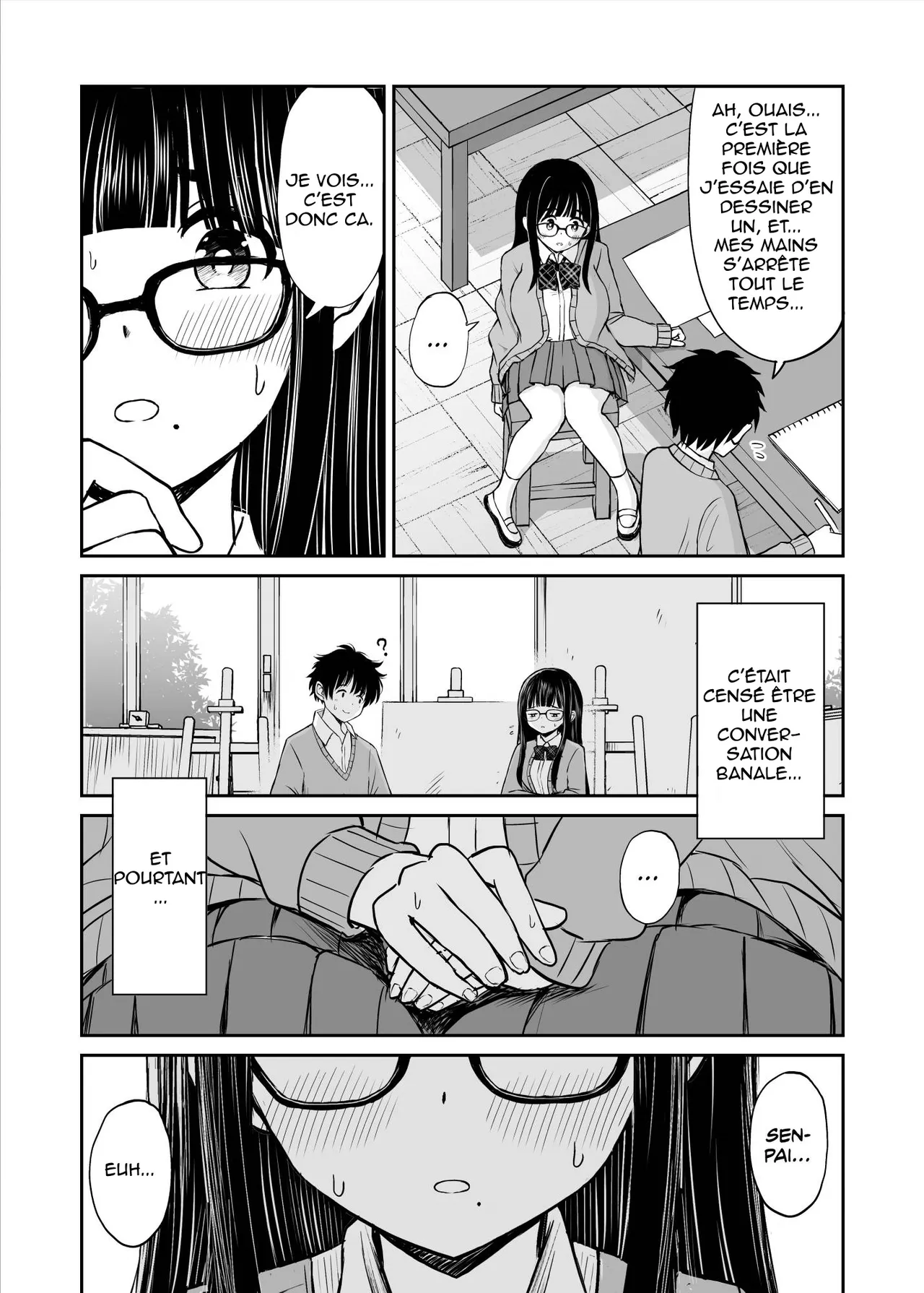 Bijutsubu no Kyonyuu Kouhai ga Nude Model ni Natta Kekka Amari ni Ero Sugite Ore no Geijutsu ga Bakuhatsushita Hanashi | Les secrets du club d'art, la découverte du croquis de nue page 10 full