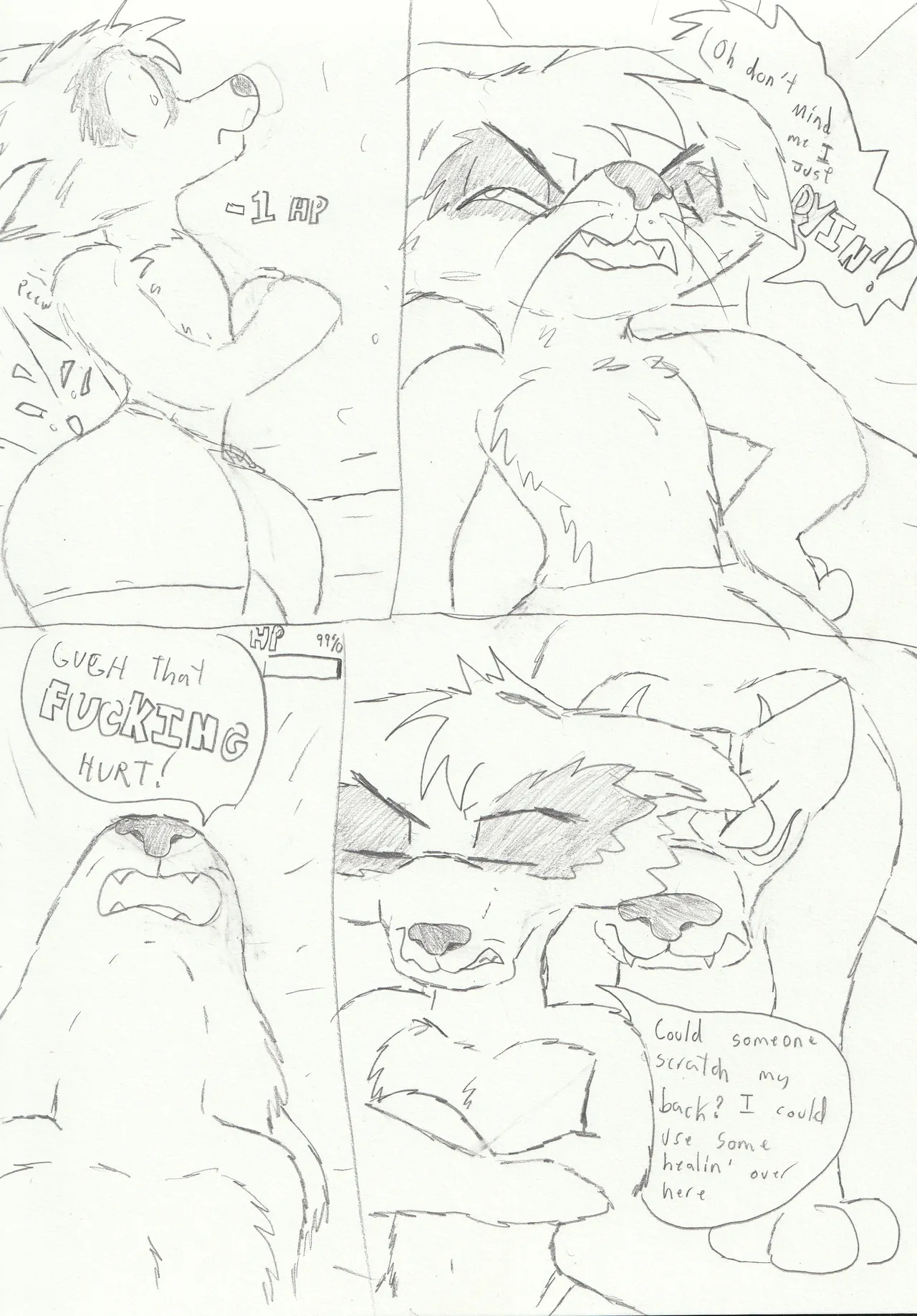 Don't Mind me I'm just Dyin'! page 1 full