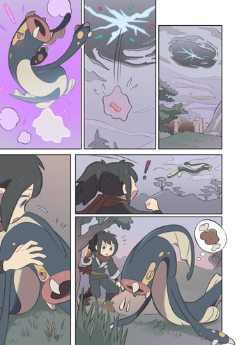 [Kinni] Shibirudon ni Henshin shita Metamon to Teru (Ponytail ver) no VORE Manga (Pokémon Legends: Arceus) cover