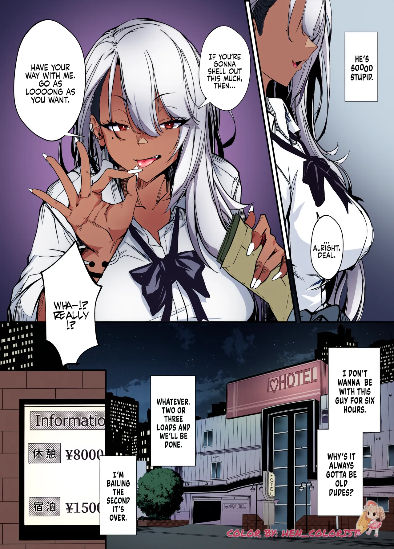 Namaiki JK ga Wakaraserareru Hon | Putting a Cheeky Gyaru in Her Place page 11 full
