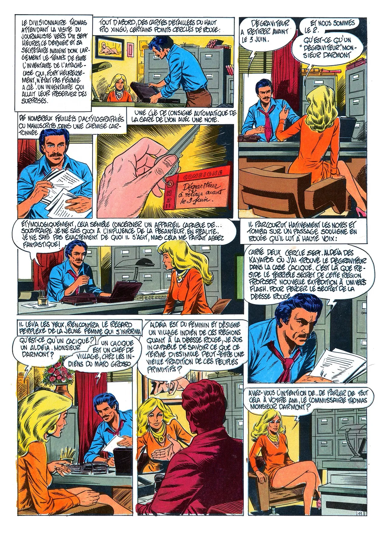 Trébor  & Dominique Verseau  - Le déesse rouge #1 page 12 full