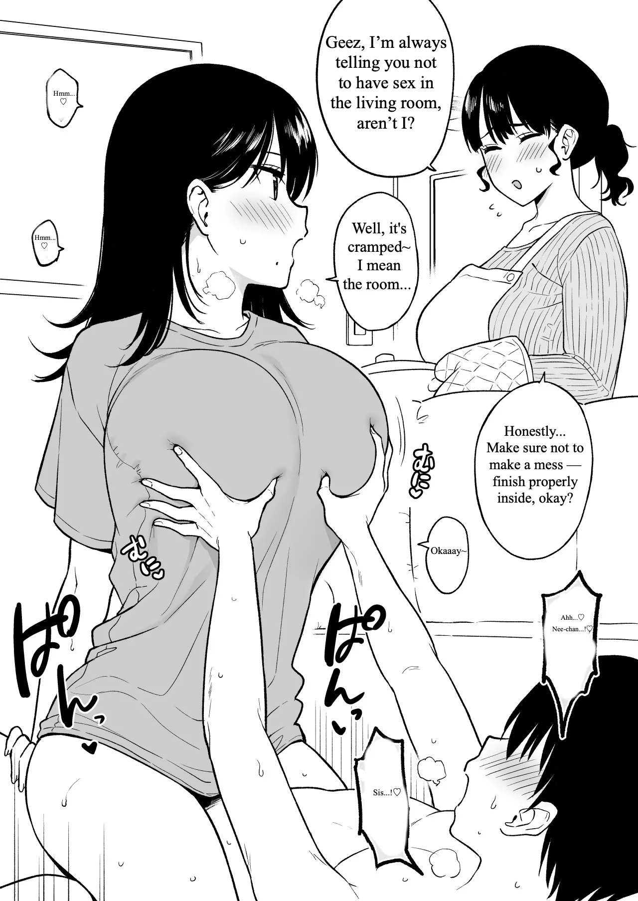 Living de Atarimae no You ni Sex Suru Nee-chan to Otouto page 1 full