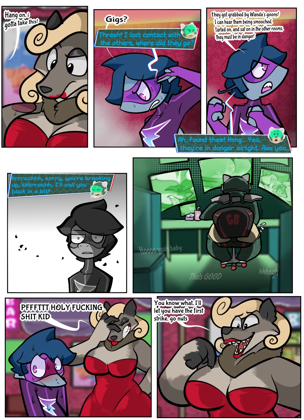 Thunder Thresh vs. Wanda Wolf page 10 full