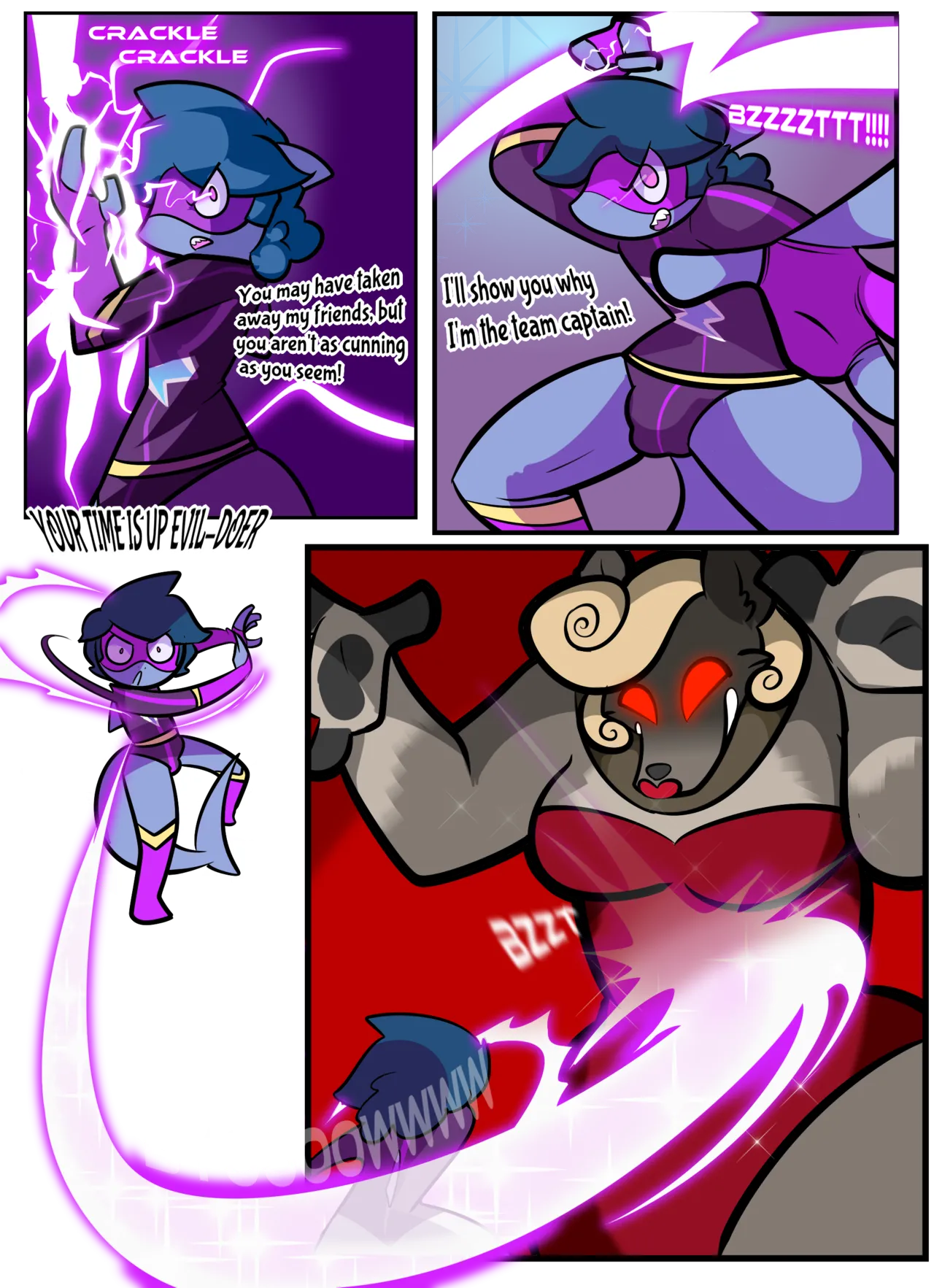 Thunder Thresh vs. Wanda Wolf page 11 full