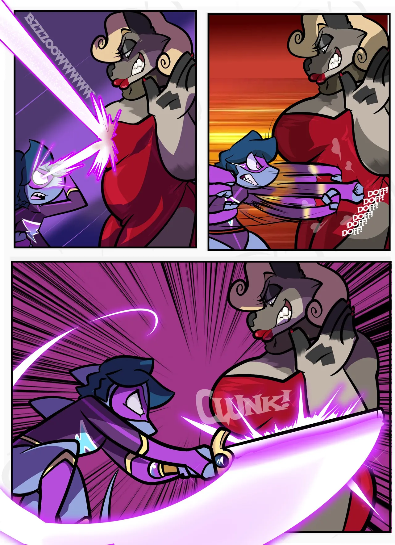 Thunder Thresh vs. Wanda Wolf page 12 full