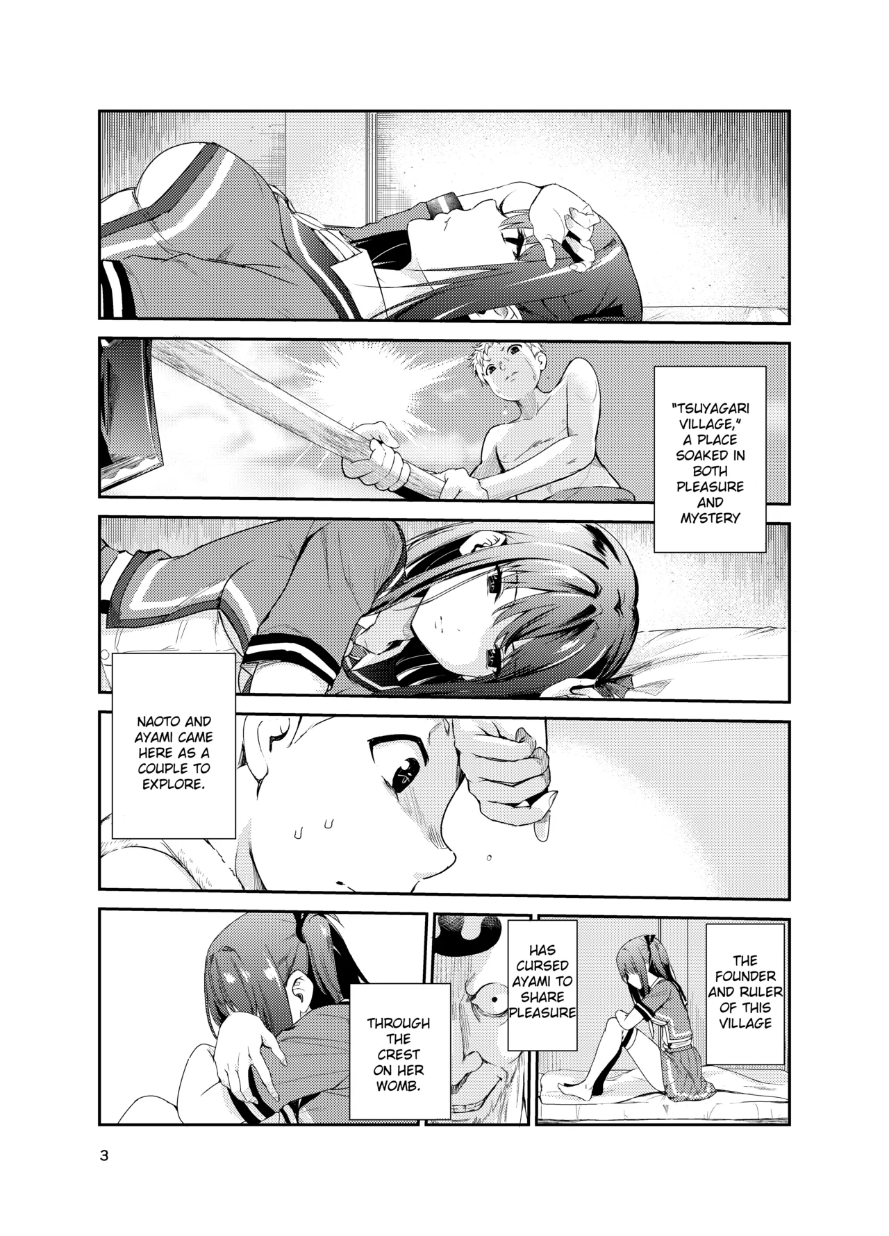 Tsuyagari Mura 8 ~Kareshi o Mamoru Tame Hikyou no Mura de Kyousei Gohoushi & NTR Sex~ page 2 full