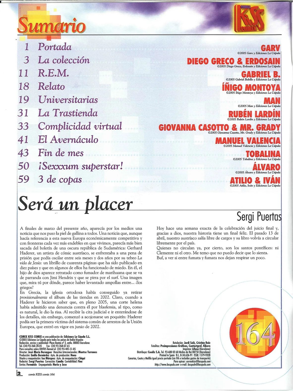 Kiss Comix #164 page 2 full