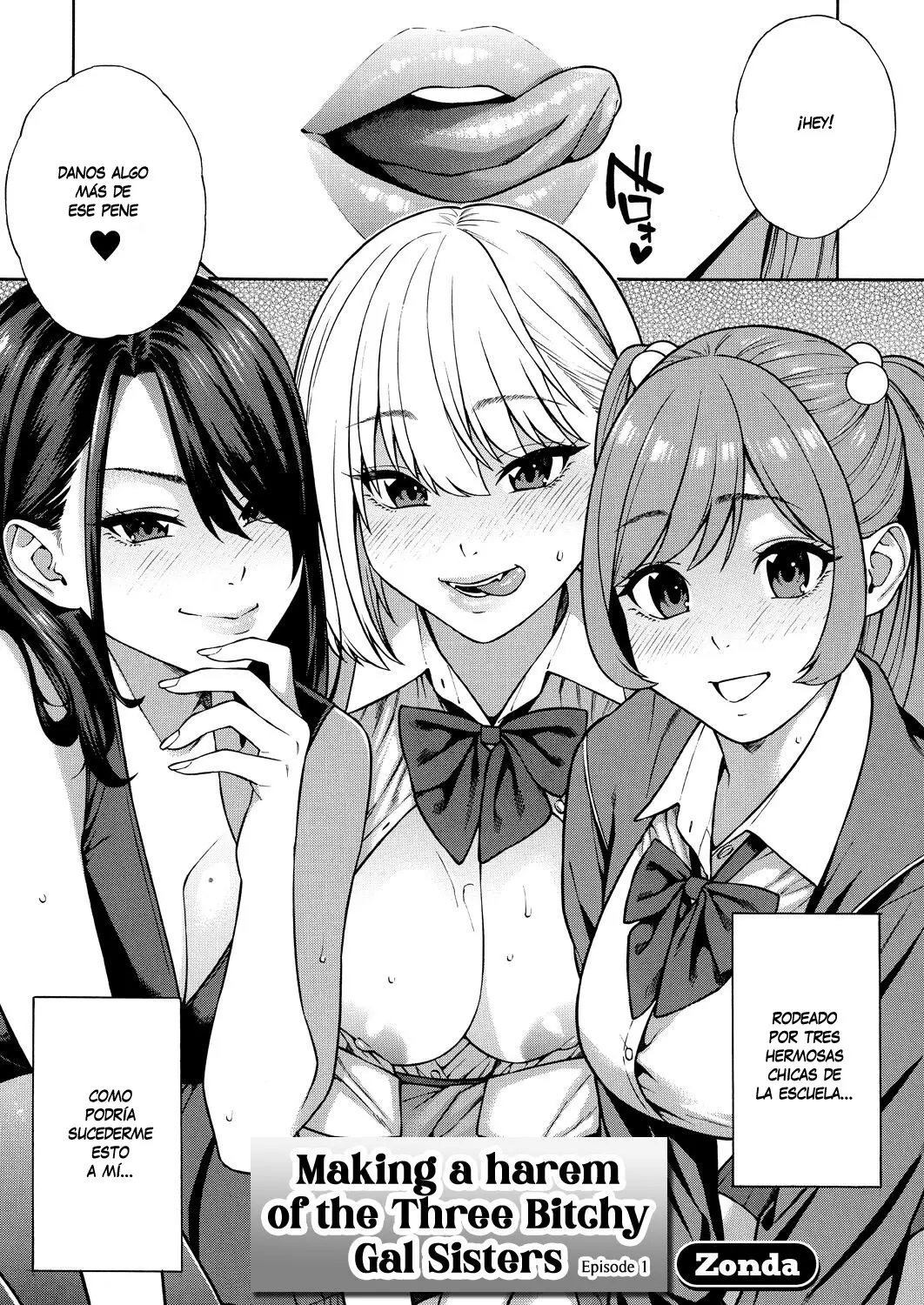 Bitch Gal Sanshimal Harem Sakusei Ch. 1-3 | Haciendo un Harem con las Tres Putihermanas Gal - Capítulos 1-3 page 3 full
