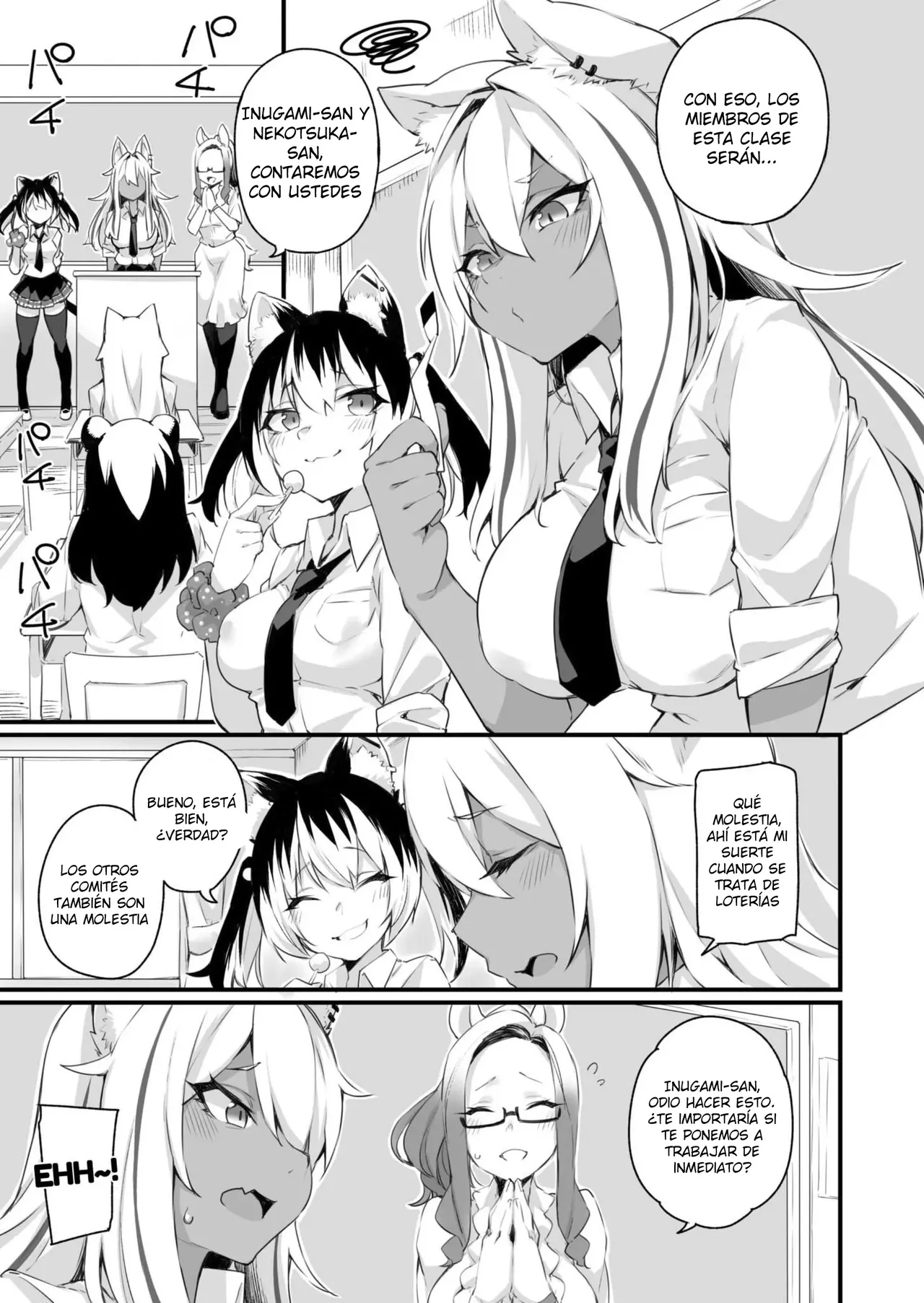 Icha Love Hatsujou Kemo Musume｜Las Cariñosas y Cachondas Chicas Bestia page 3 full