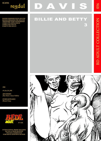[Bédé Adult 56] Alan Davis [= Jean Pailler] & Manuel Lizay [= André Dromer] - Billie & Betty #3 cover