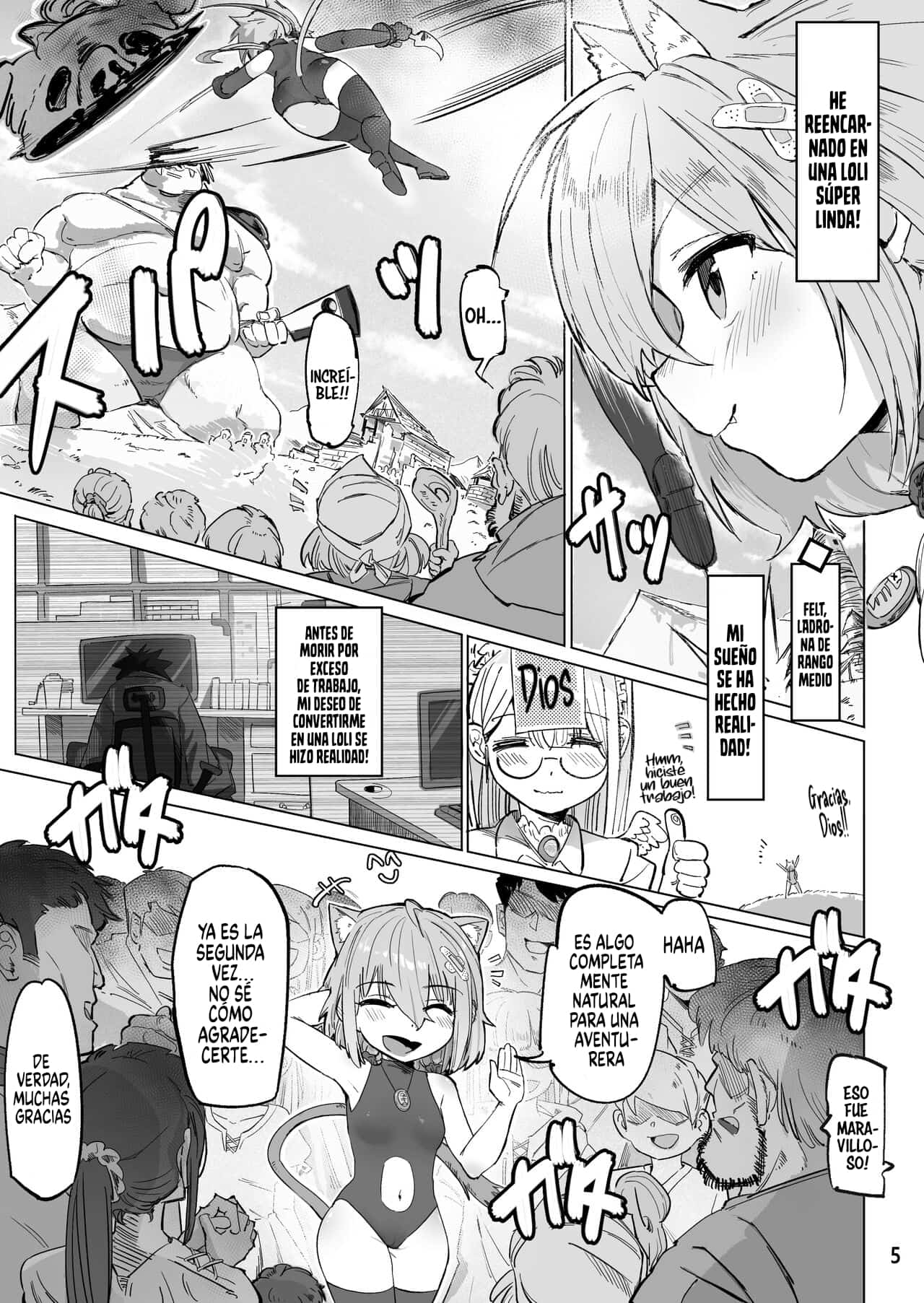 Isekai ni Loli ni Umarekawatte Totemo Manzoku Shiteimasu｜Reencarné como una Loli en Otro Mundo y Estoy Muy Satisfecha page 4 full
