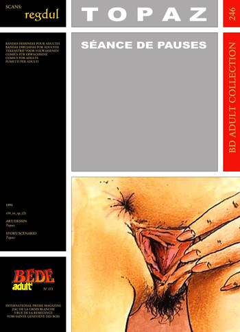 [Bédé Adult 246] Topaz [= Lubrix / Marine de Sailly] - Séance de pauses cover