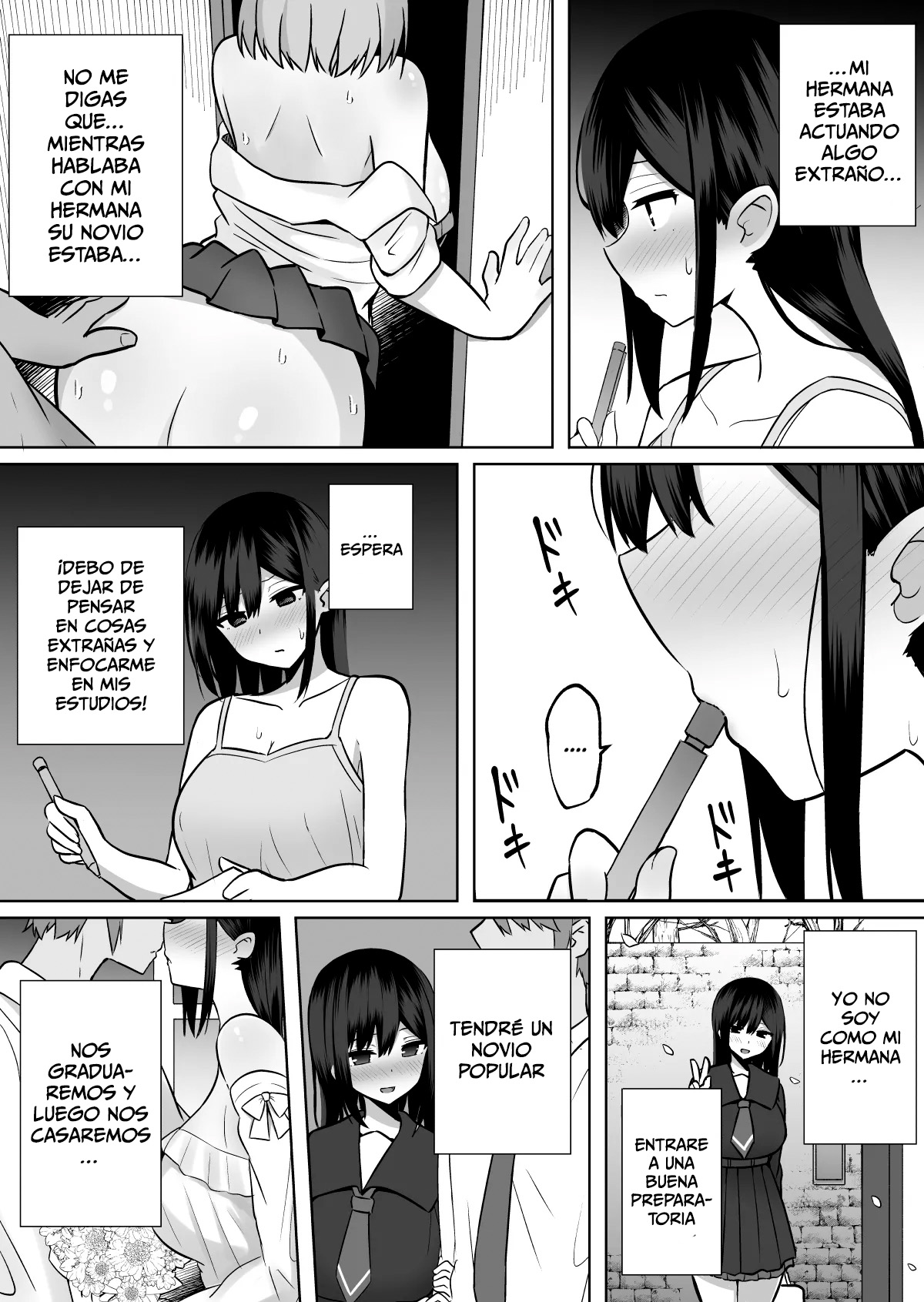 Kyonyuu Mesu Onaho no Shitsukekata ~ Majime ni Miete Sukebe na Kanojo no Imouto｜Cómo Disciplinar a un Juguete Sexual de Enormes Pechos ~La Hermana Menor de Mi NoviaParece Seria pero Realmente es Sucia~ page 7 full