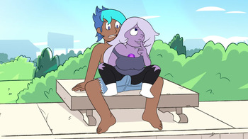 [DeadInside97]  Red and the Gems (@DeepShadeOfRed's OC) (Steven Universe) cover
