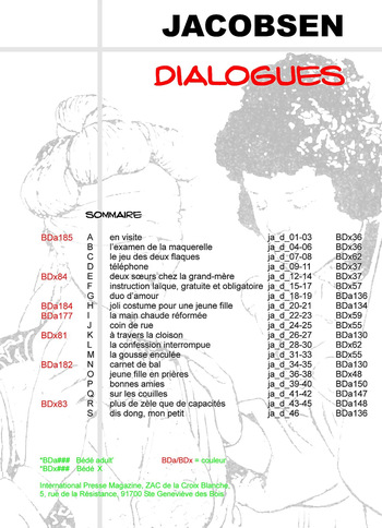 [Bédé X S.M. 164] Jacobsen [= Jacques Lemonnier] & Pierre Louÿs - Dialogues de Courtisanes : À travers la cloison cover