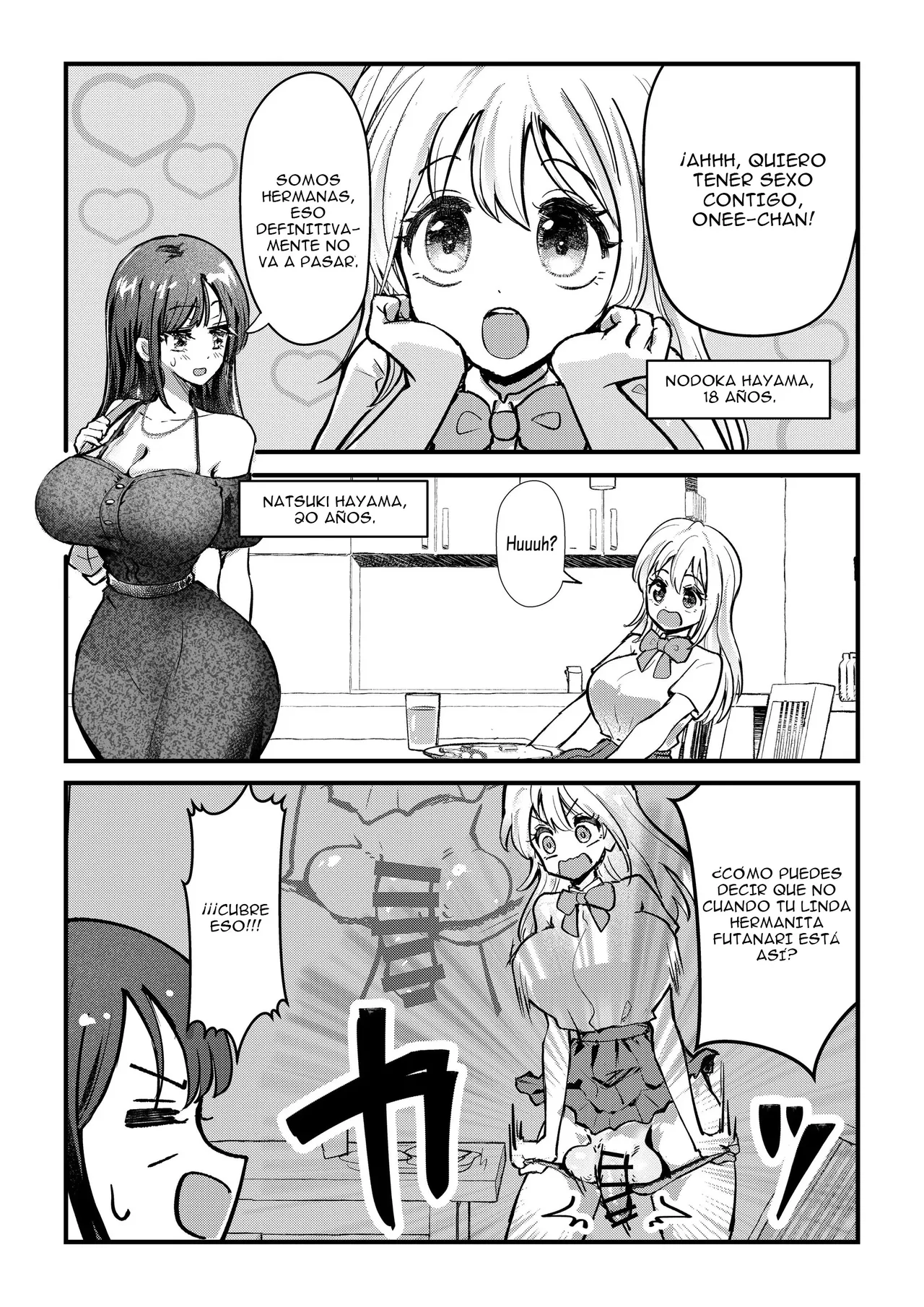 Futanari Imouto ga Daisuki na Onee-chan o Suiminkan Suru Hanashi｜La Historia de una Hermanita Futanari que Viola a Su Hermana Mayor page 2 full