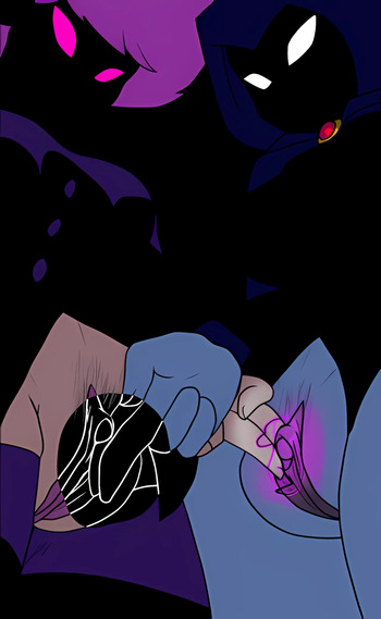 [Nekomajinheika] Raven and Jinx Vs Starfire (Teen Titans) cover