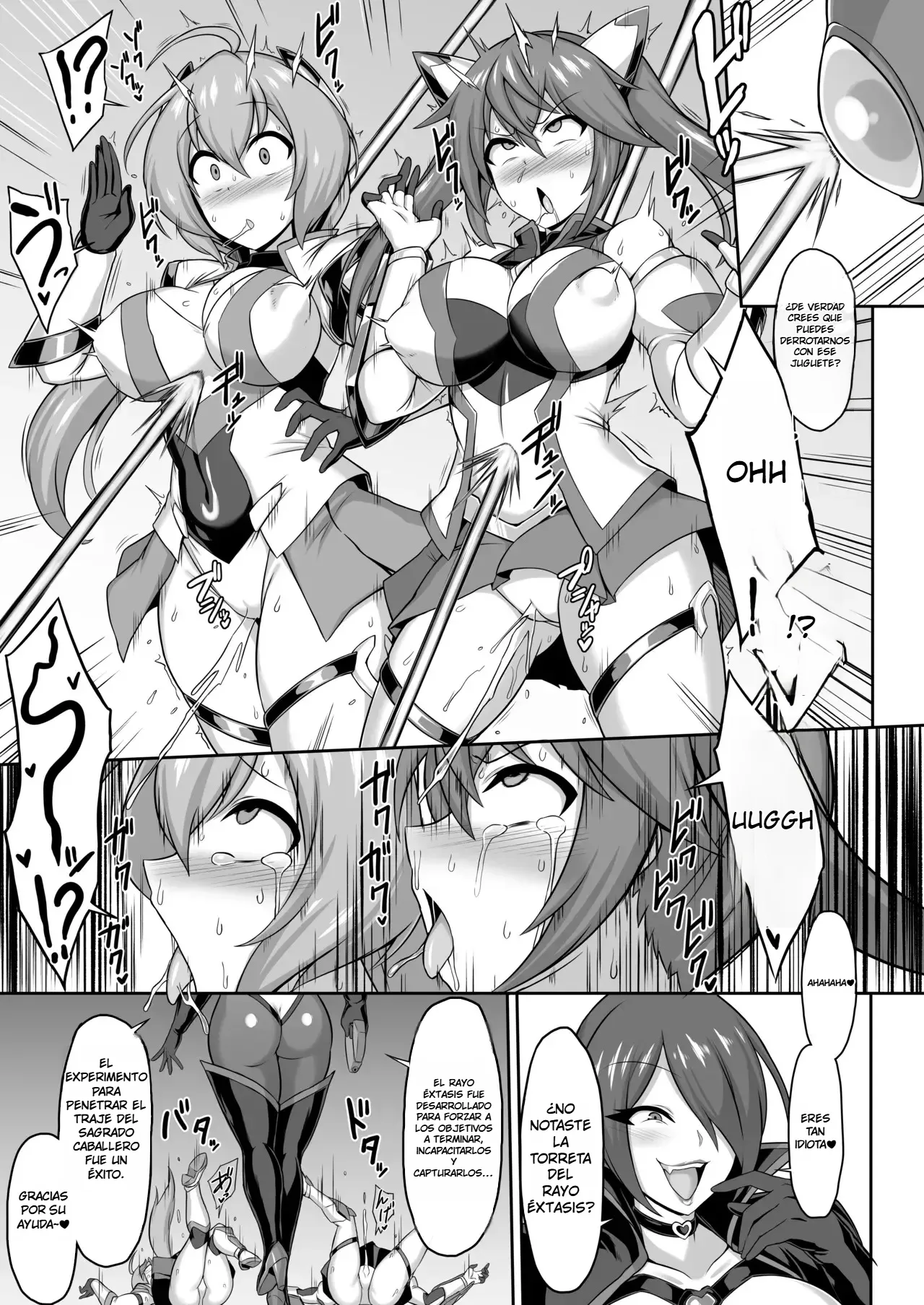 Seisou Kouki Sacred Flare & Aqua -Buzama Sentouin-ka Songen Hakai Keikaku-｜Princesas del Atuendo Sagrado׃ Las Santas Flare & Aqua -El Plan para Degradar a las Combatientes y Destruir su Dignidad- page 7 full