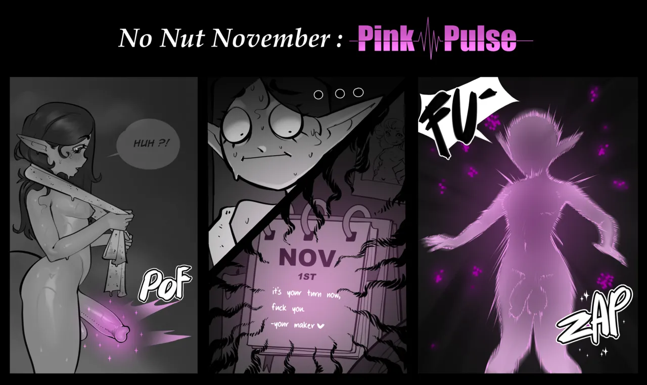 No Nut November 2025: Pink Pulse page 1 full