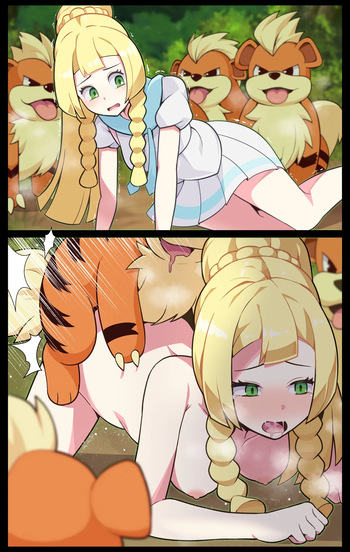 [everyday2] Lillie X Growlithe (Pokémon) cover