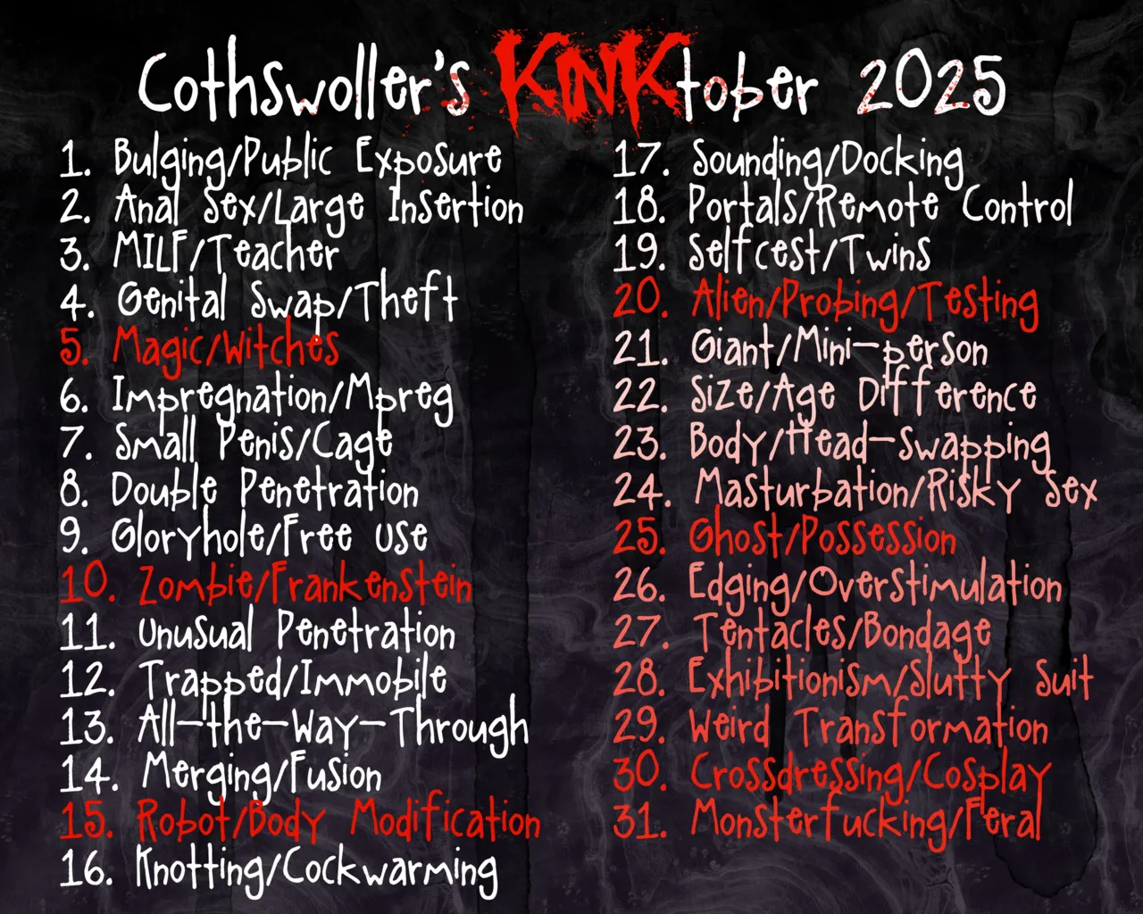 Kinktober 2025 page 1 full