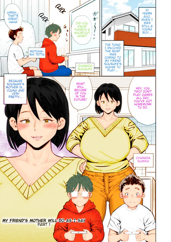 [Zaki Zaraki] Shinyuu no Haha wa Boku no Iinari My Friends Mother Will Do As I Say Part 1 (Mesugao) [English] [Roart] [Colorized] cover
