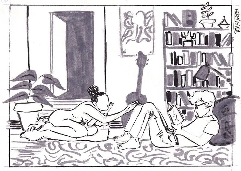 JUDE & JULIE #1 — Reading page 6 full