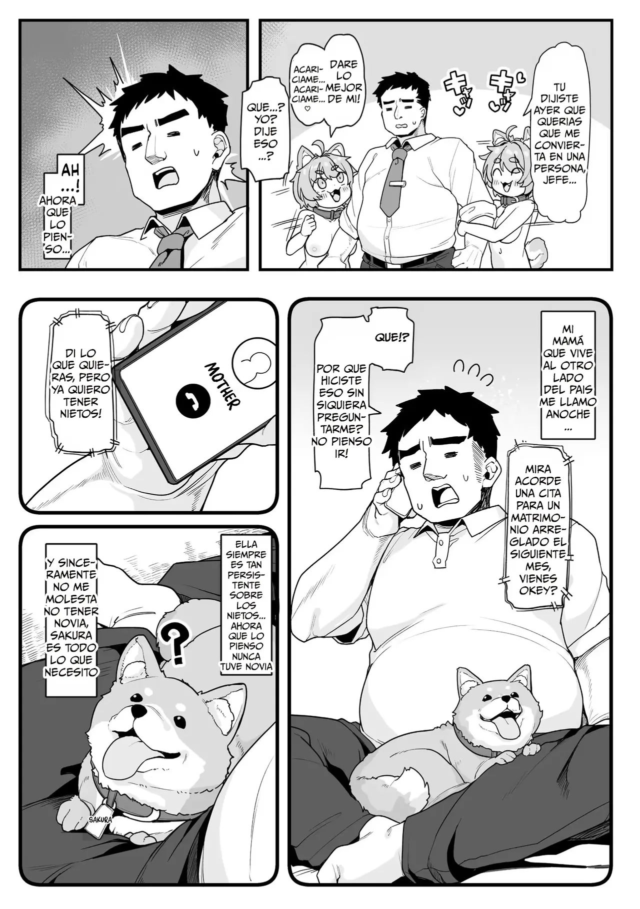 Sakura to Asobo! ~Chiccha Kawaii Joshi ni Henshin shita Aiken to Wanwan Koubi Therapy~｜¡Juega con Sakura! Guau Guau ~Terapia Sexual con Mi Perrita que Se Convierte en una Linda y Pequeña Chica~ page 5 full