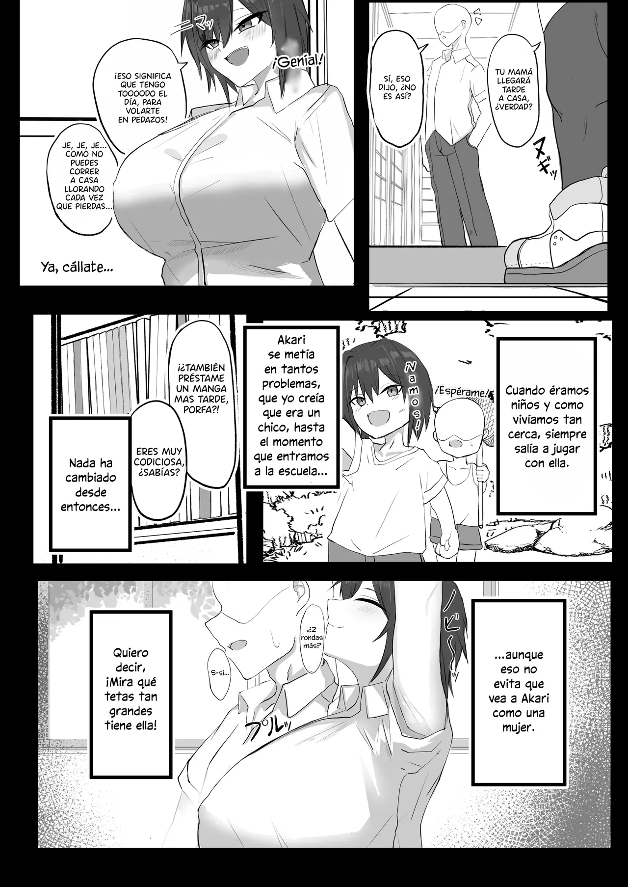 Mukashi Otoko da to Omotteta J-Cup Osananajimi to H suru Hon｜Tuve Sexo Con Mi Amiga De Infancia De Copa J, Aunque Solía Verla Como Un Chico page 4 full