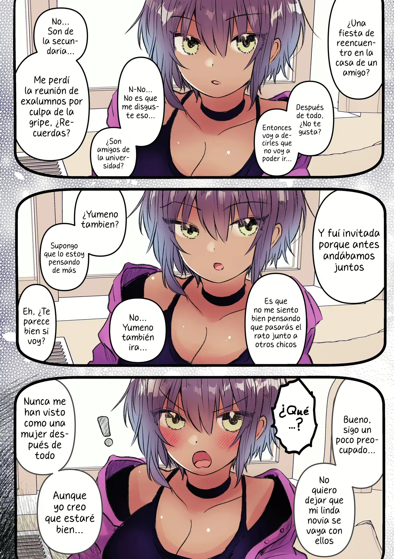 Boyish de Kyonyuu na Kanojo ga Mukashi no Otoko Tomodachi to Nomikai ni Itta Kiri… page 10 full