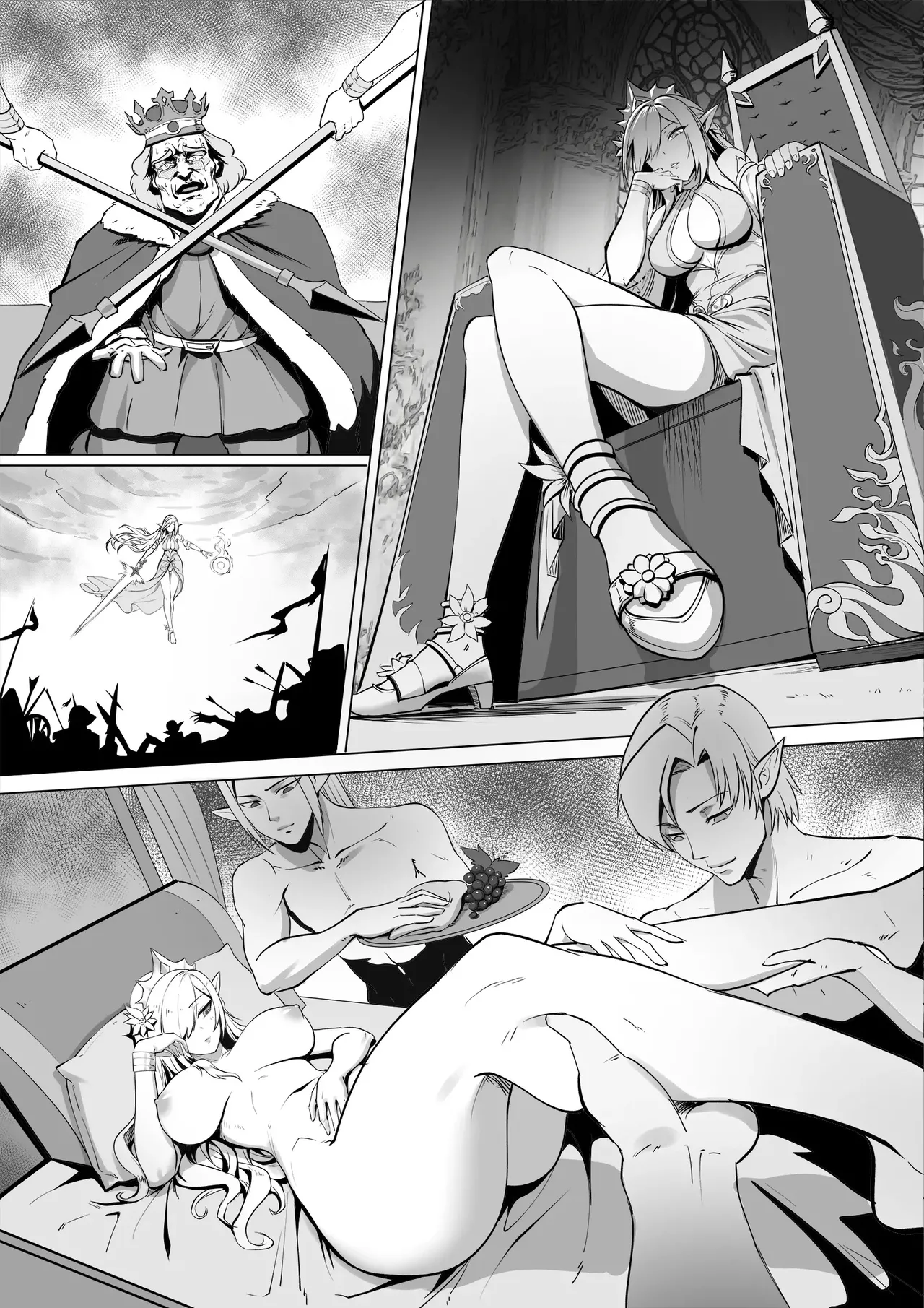 Elf no Joou no Daraku｜La Caída de la Reina Elfa page 12 full