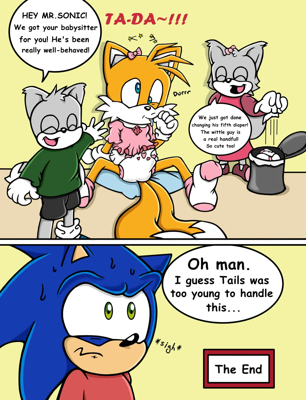 Tails the Babysitter! page 10 full