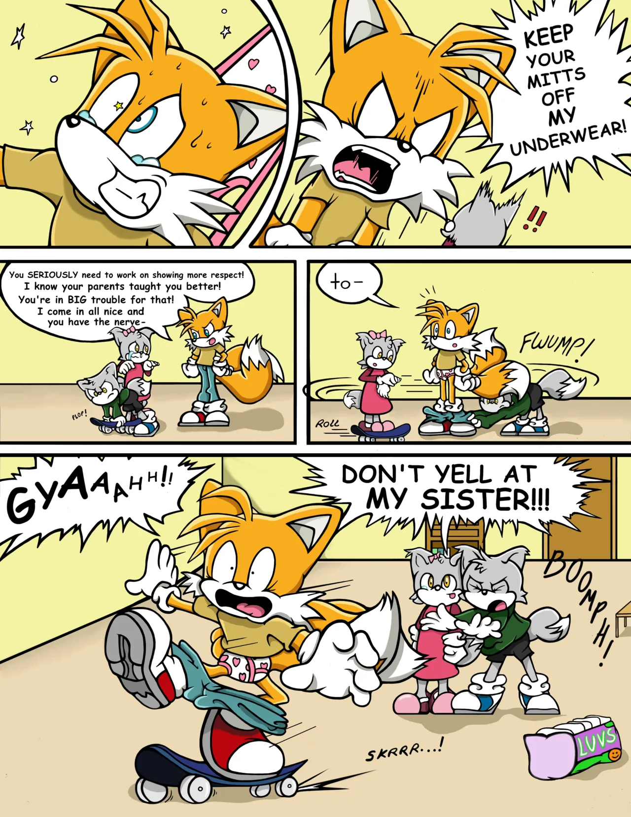 Tails the Babysitter! page 3 full