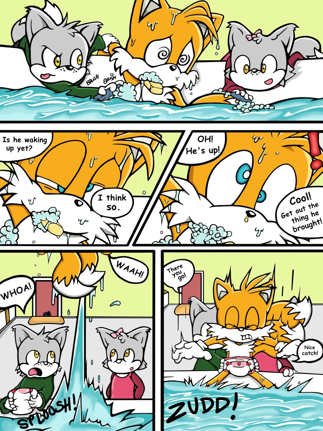 Tails the Babysitter! page 5 full
