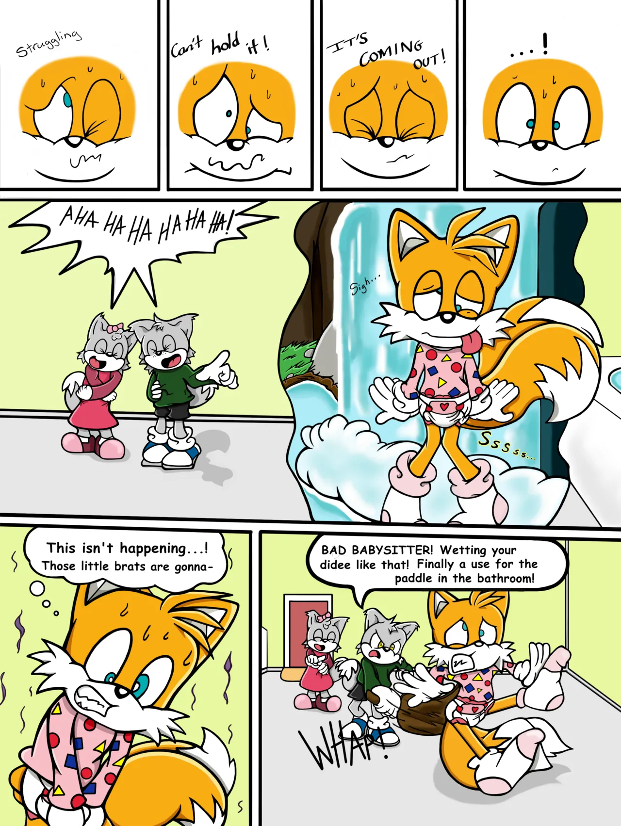 Tails the Babysitter! page 7 full