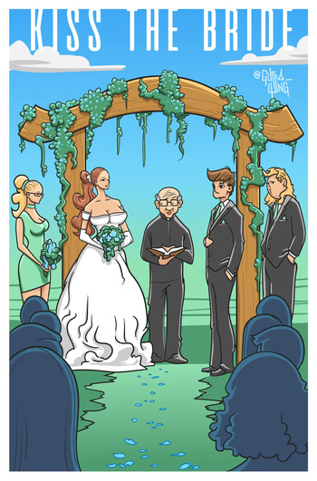 [Guffawing] Kiss The Bride cover