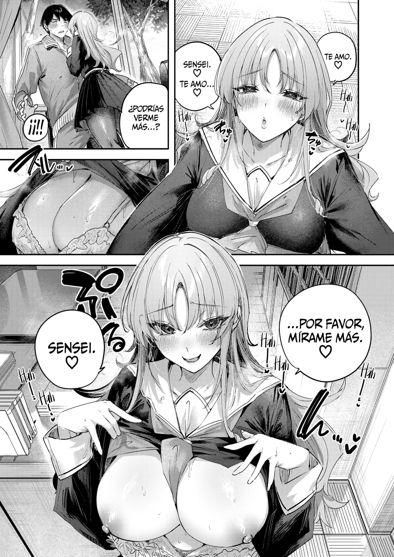 Asahina-san wa Mite Hoshii - Watch me, sensei || Asahina-san quiere que la mires - Mírame, Sensei. page 9 full