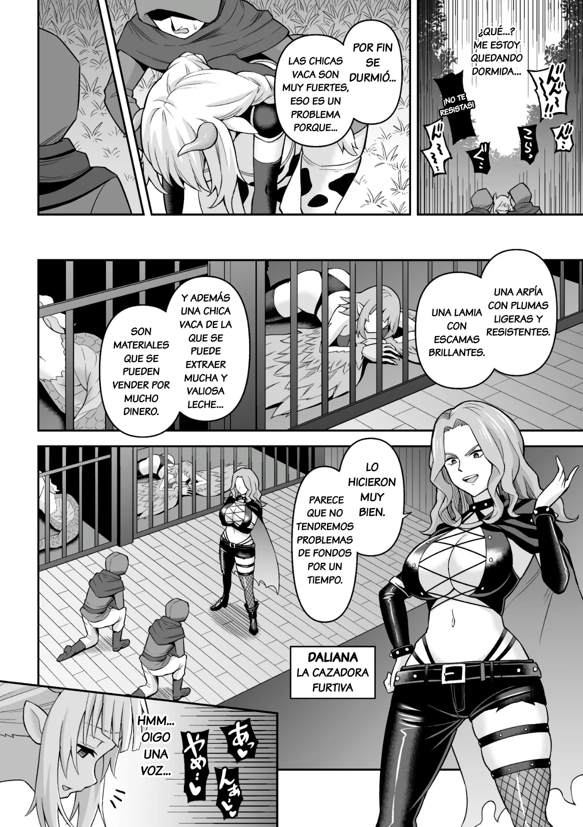 Ushi Musume no Kyousei Oschinpo Miruku | Ordeño Forzado del Pene de la Chica Vaca page 4 full