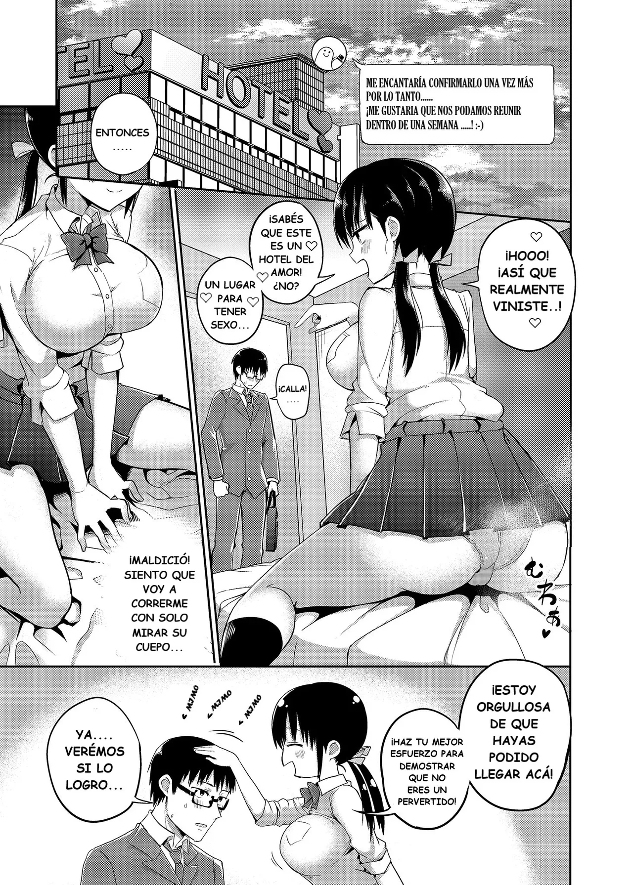 Kanojo no Imouto ga Kyonyuu MiniSkir JK de Koakuma-kei 1-4｜La hermana menor de mi novia usa minifalda y me coquetea 1-4 page 11 full