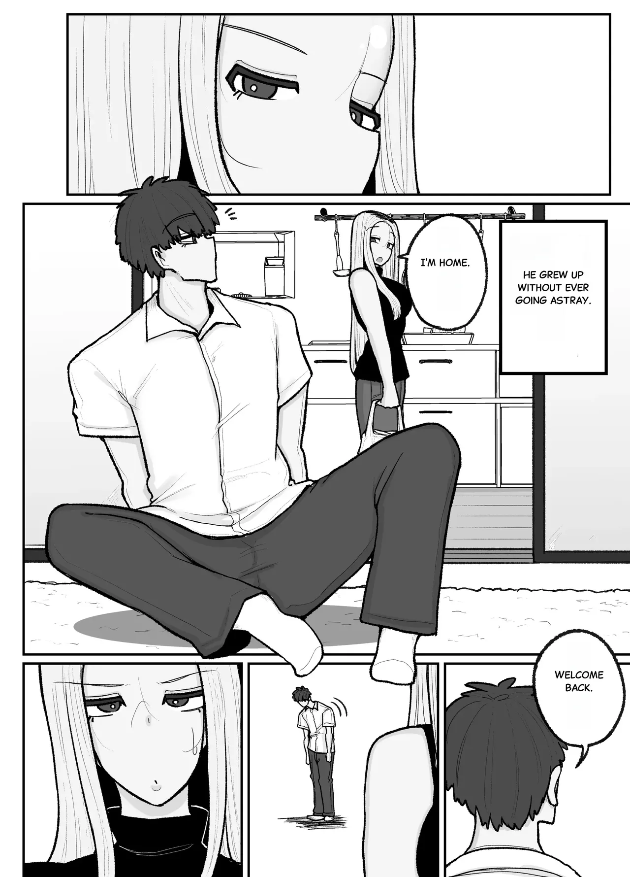 Hitori Musuko to Kindan no Kisu Hame Nakadashi Shite Shimau Moto Yanmama Ōto Miyako page 11 full
