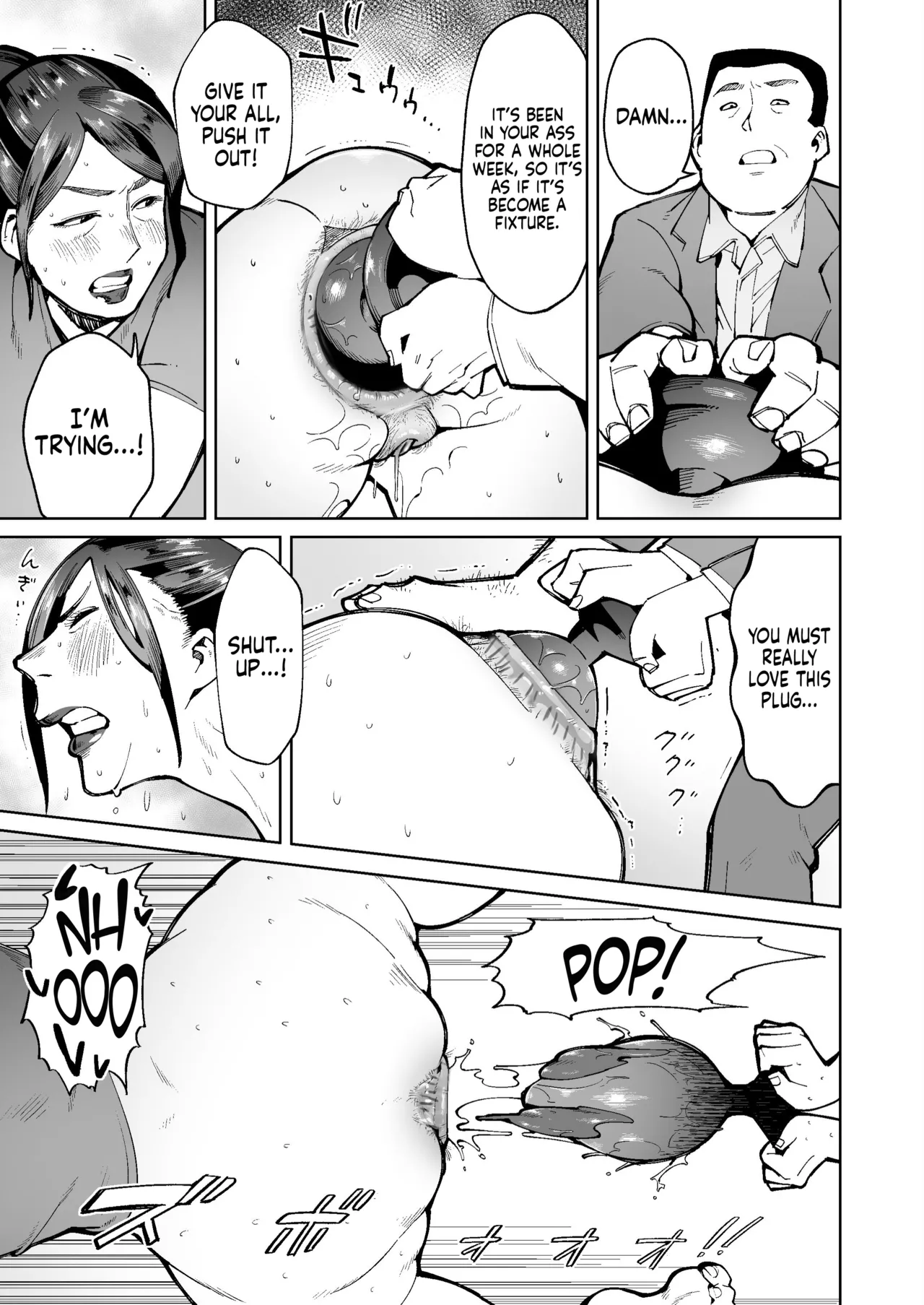 Shakkin Hensai no Tame Anal Kakuchou Sare Deka Unko o Hineridasu Houman Jukujo page 11 full