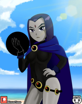 Raven tee titans by artist:minusclass cover