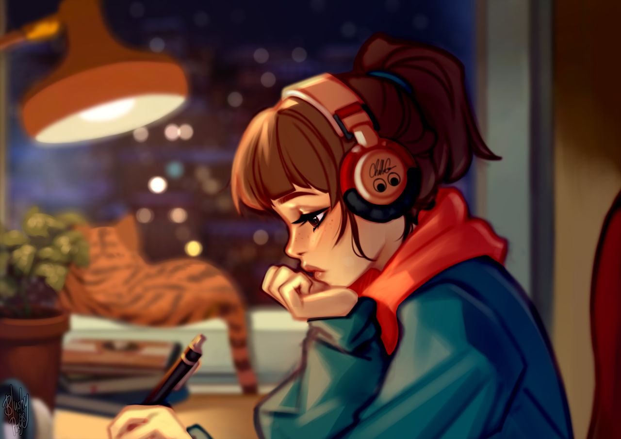 Lo-Fi Hip Hop Girl page 1 full