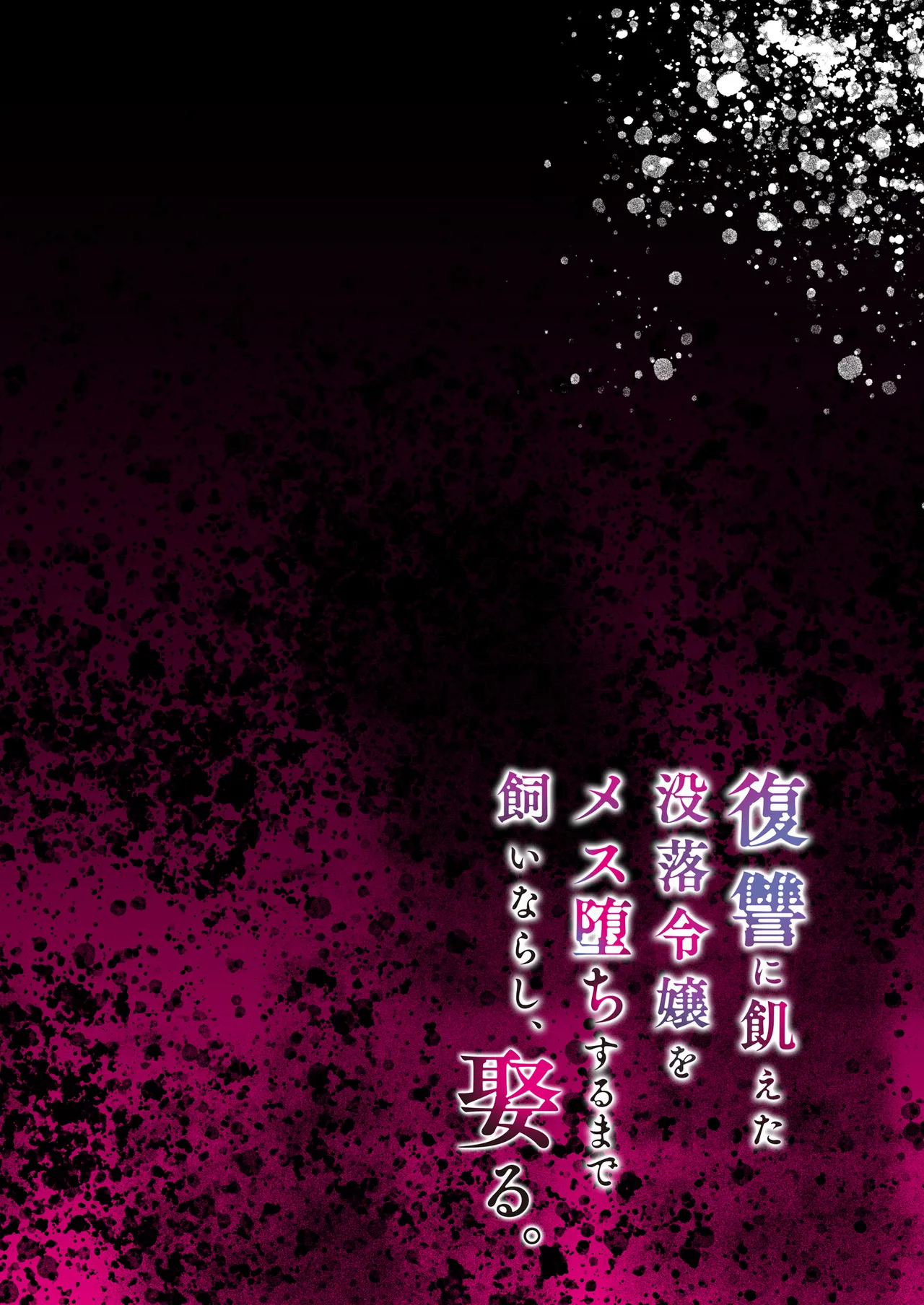 復讐に飢えた没落令嬢をメス堕ちするまで飼いならし、娶る。 page 2 full