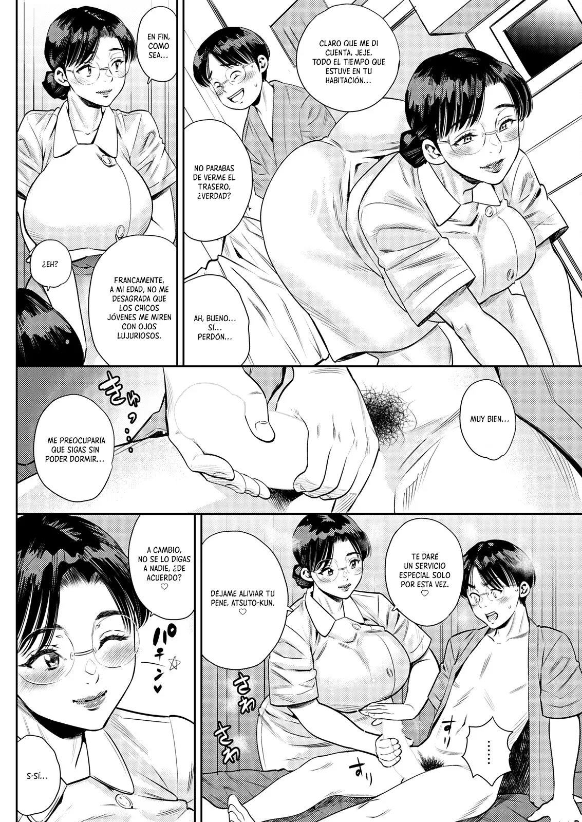 Jukujo Kankoshi Ga Mirikiteki Sugite Boku Wa Mou Dame Kamoshirenai｜La Enfermera Madura es tan Atractiva que no Puedo Resistirme page 8 full