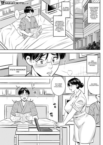 [Zaki Zaraki] Jukujo Kankoshi Ga Mirikiteki Sugite Boku Wa Mou Dame Kamoshirenai｜La Enfermera Madura es tan Atractiva que no Puedo Resistirme (Action Pizazz 2025-11) [Spanish] [Daraku Hotel] [Digital] cover
