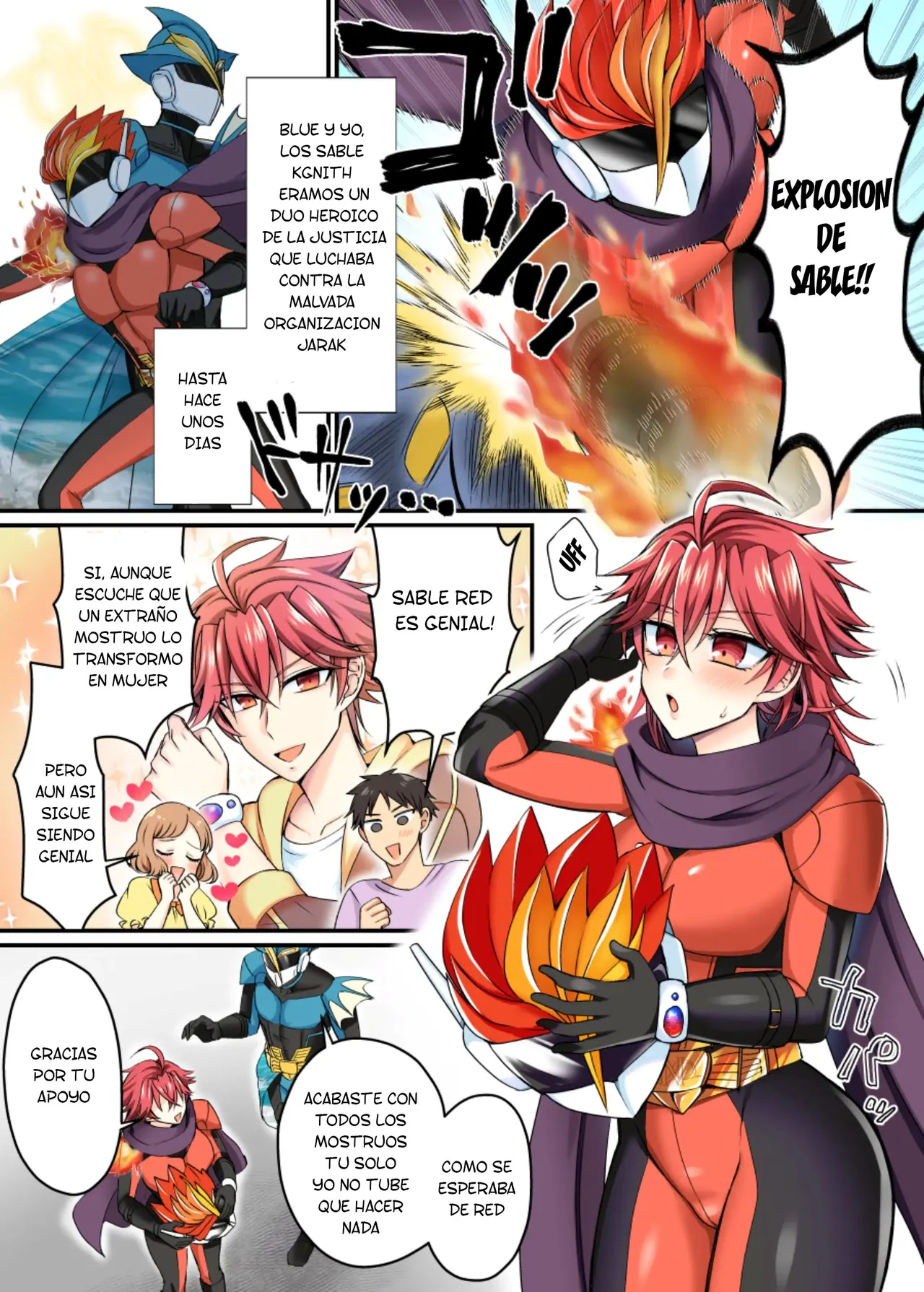 Saber Red ~Seigi no Zako Onna Sentouin Hero~ page 2 full