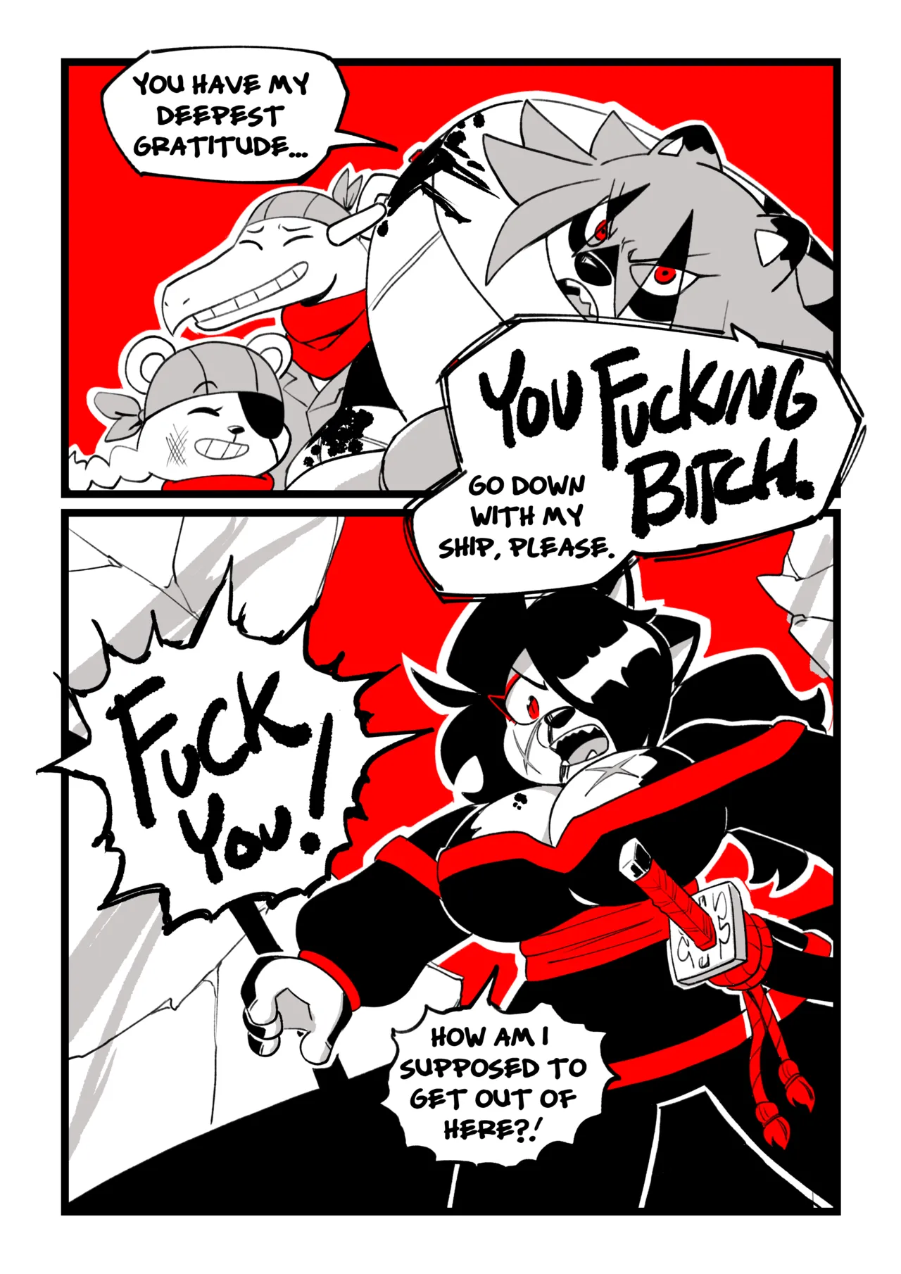Hachimitsu: Blade for Hire: Chapter 8 - Burnin' Through The Sky page 12 full