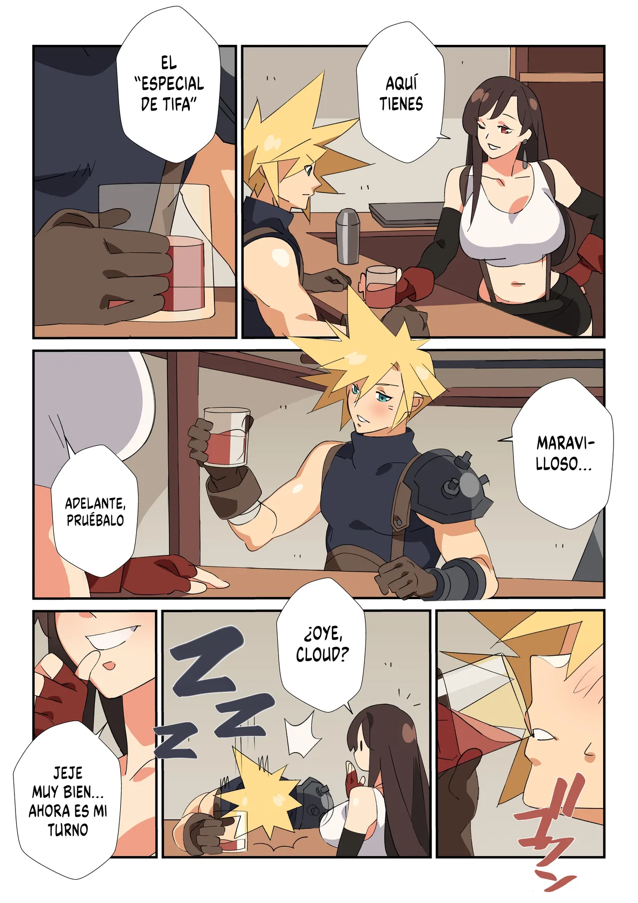Tifa's special Cocktail!｜¡El Cóctel Especial De Tifa! page 6 full